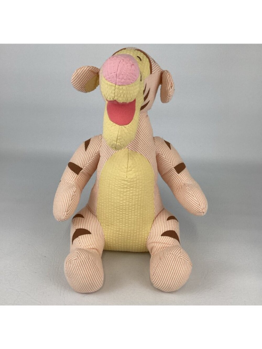 Disney Store Winnie Pooh Friends Seersucker Tigger 13" Plush Stuffed Animal Toy - Picture 2 of 7